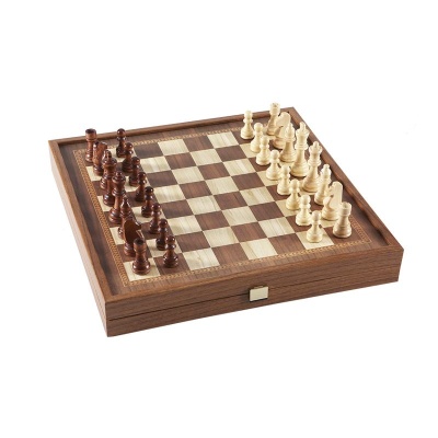 Набор игр 3 в 1 (шахматы, нарды, шашки), коричневый