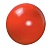 Мяч пляжный надувной; красный; D=40 см (накачан), D=50 см (не накачан), ПВХ